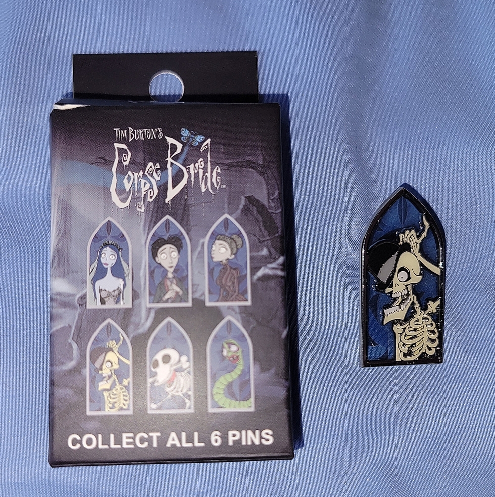 Corpse Bride Stained Glass Pin - Bonejangles